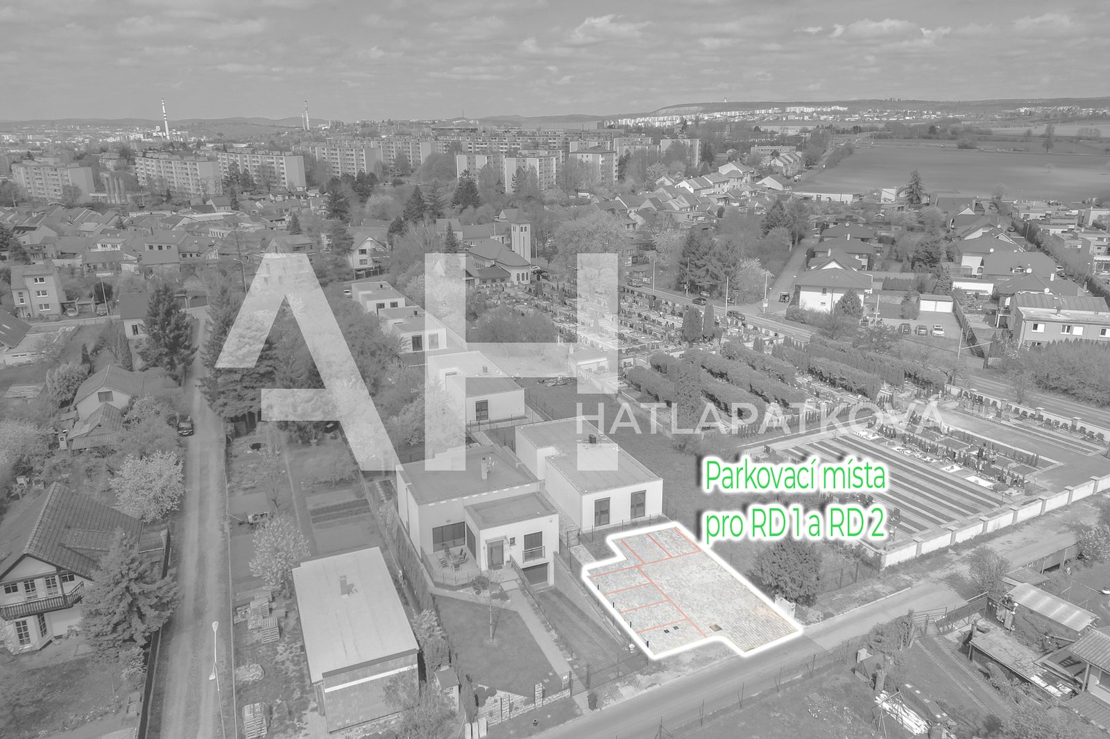 parkovací místa pro RD 1 a RD 2 II