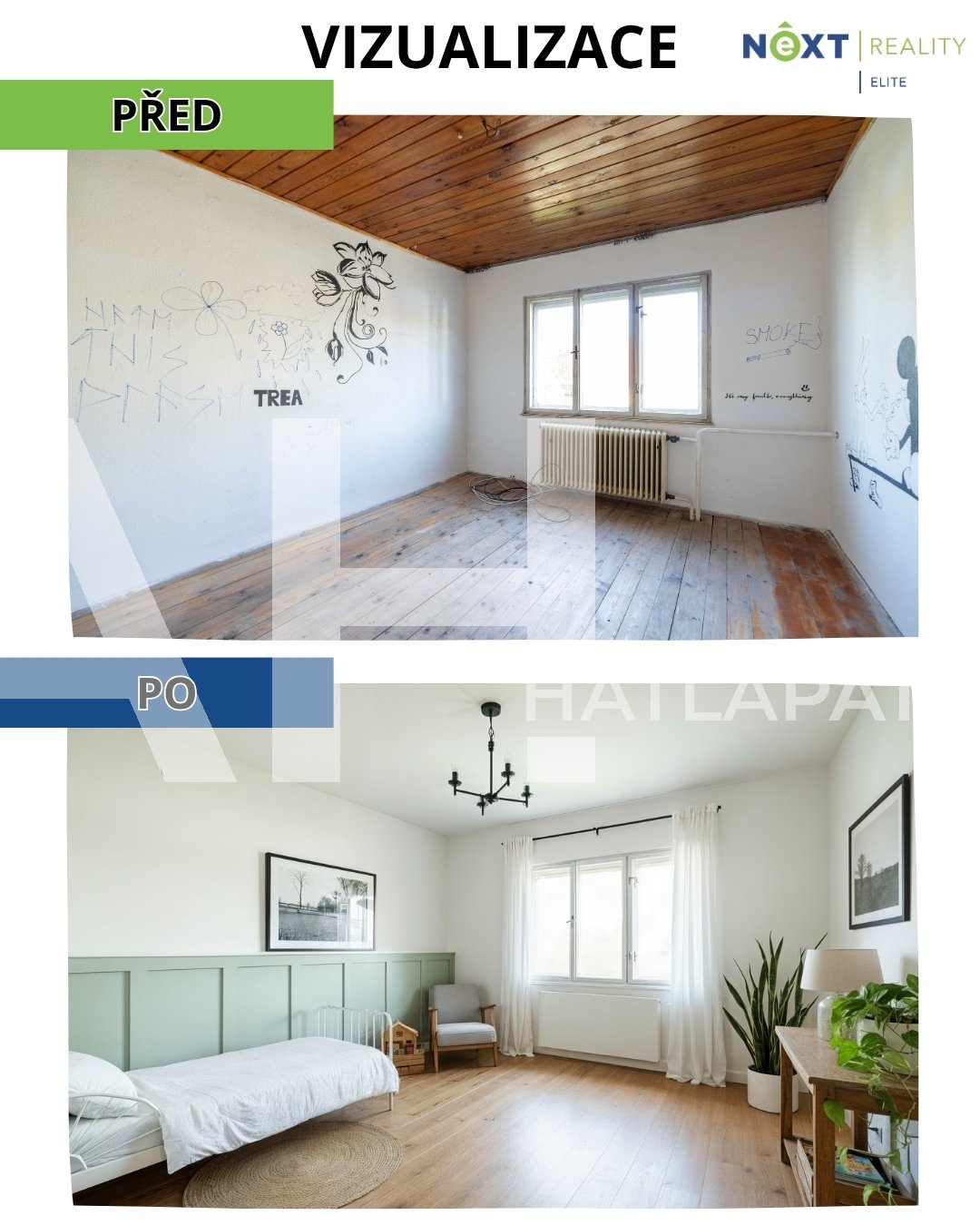 dětský pokoj pred:po