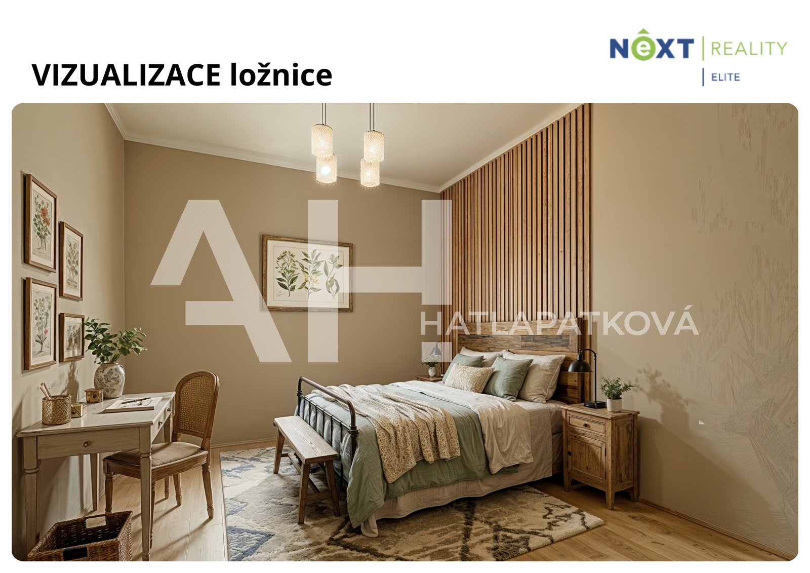 vizualizace ložnice