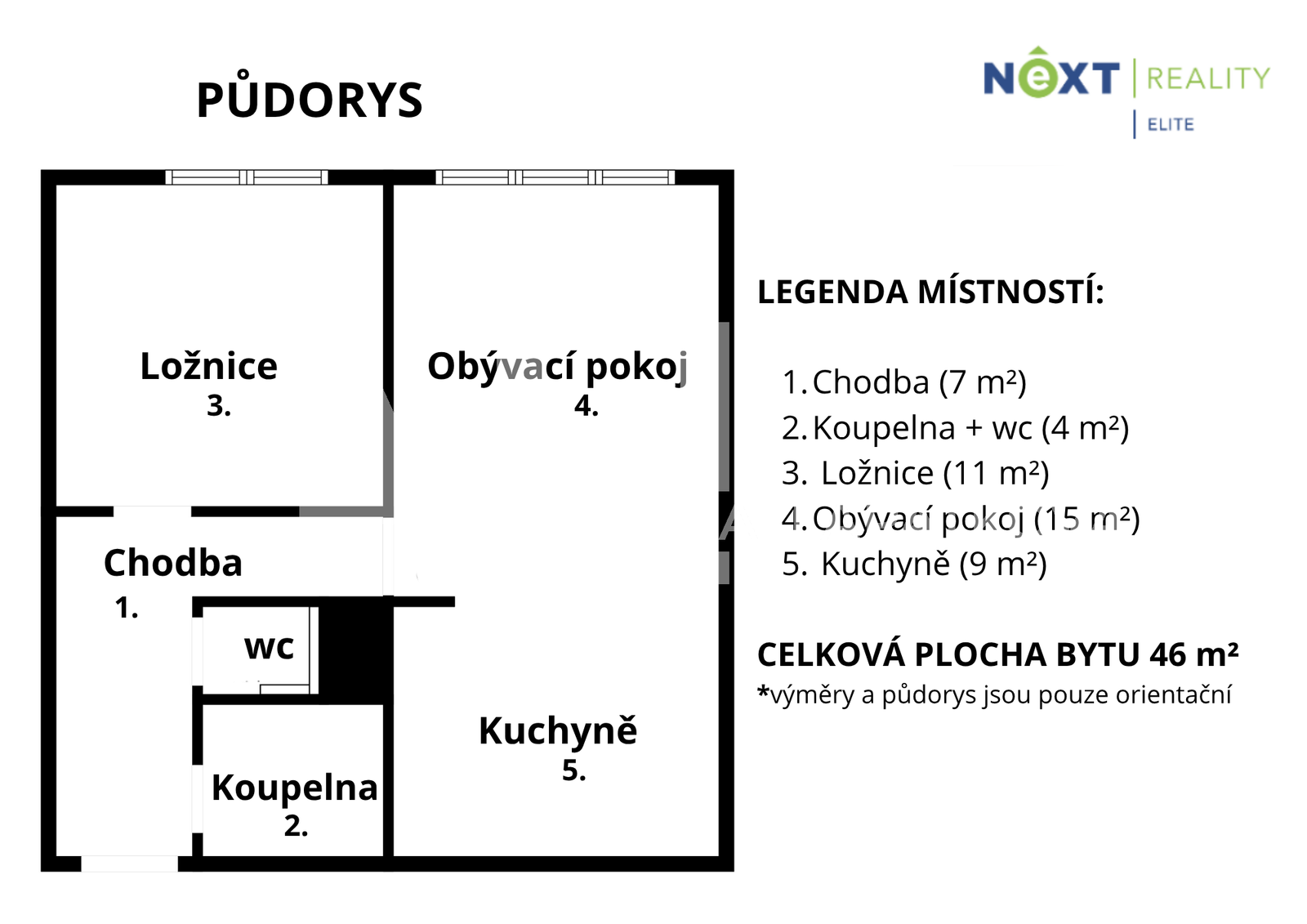 Půdorys Oblá